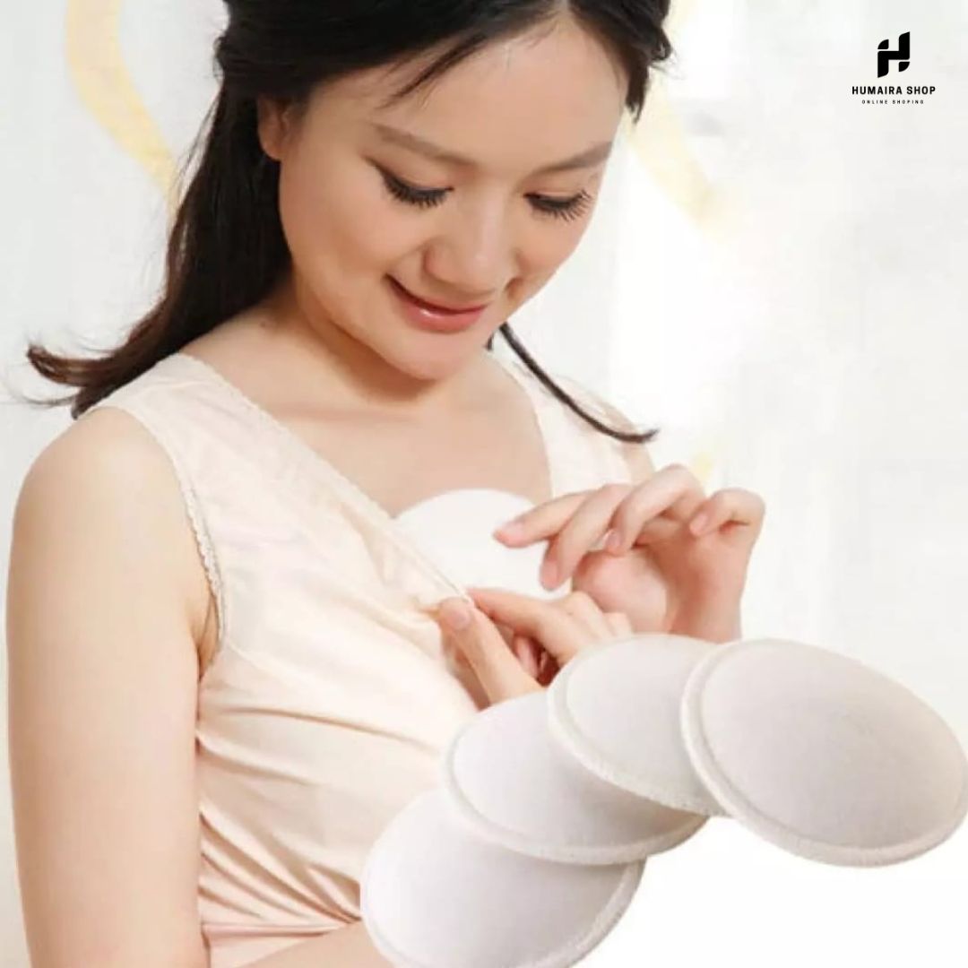 Momeasy Washable Breast Pads for Women – 6pcs | Soft, Reusable & Leak-Proof